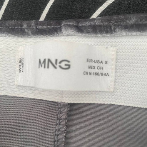 Mango velvet flared pants silver grey size S like new
