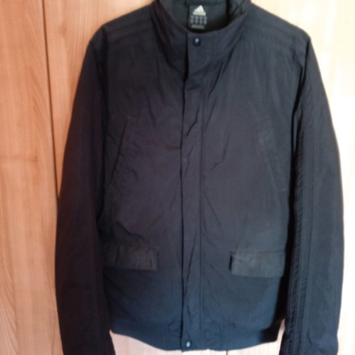 Adidas bomber μπουφάν μεταχειρισμένο, χειμωνιάτικο, μαύρο, μέγεθος S