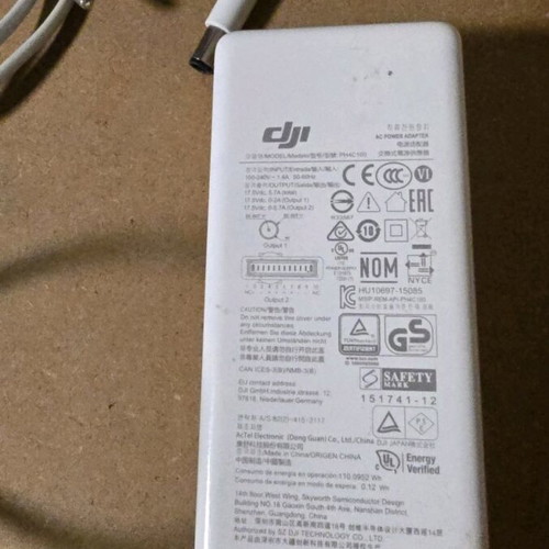 DJI Phantom 4 Pro charger PH4C100 used with cable and new propellers