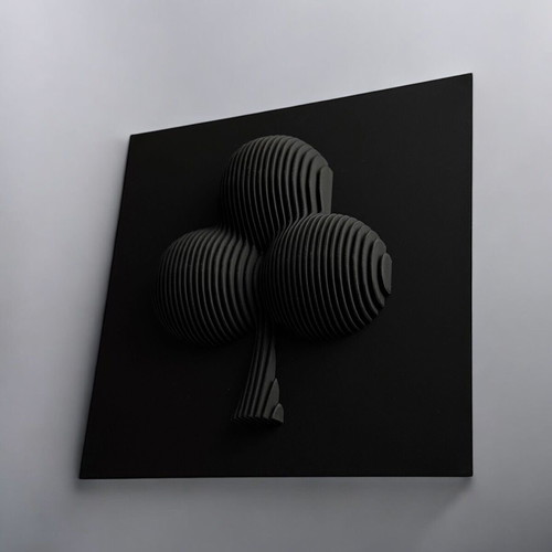Wall Art Layered Clubs Decorative