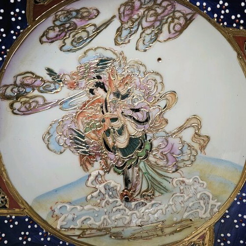 Satsuma bowl handmade decorative like new