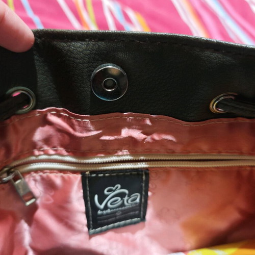 Veta shoulder bag like new, burgundy and cypress, large capacity