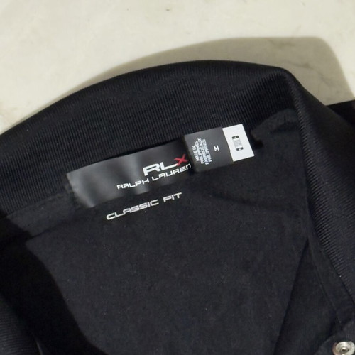 Ralph Lauren black polo shirt, medium, rare authentic