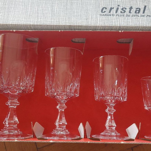 48 crystal glasses Cristal D' Arques