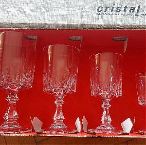 Vintage κρυστάλλινα ποτήρια Cristal D' Arques