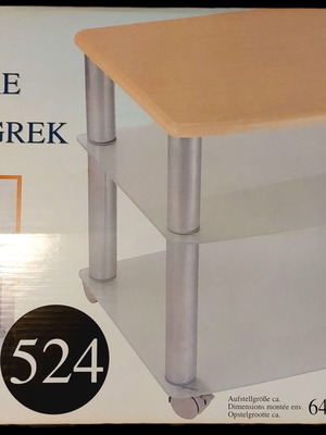 TV stand new, 3-tier multipurpose table with wheels