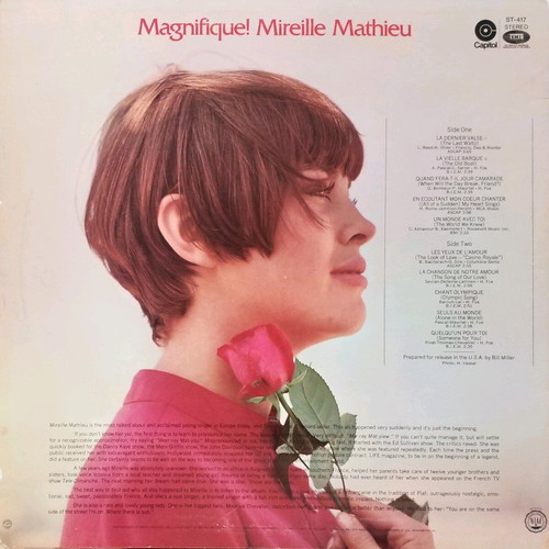 Magnifique! Mireille Mathieu vinyl album used, pop