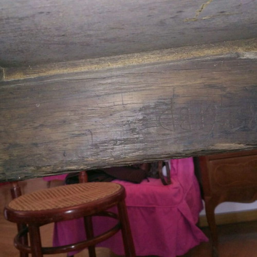 Table from 1826 used, monastic style, solid wood