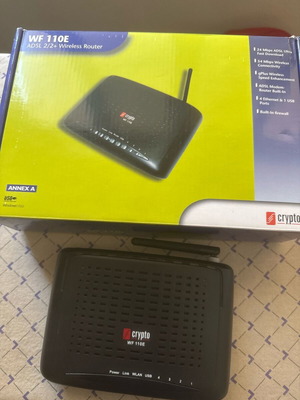 Router Crypto μοντέλο WF 110E σαν καινούργιο με κουτί και αξεσουάρ