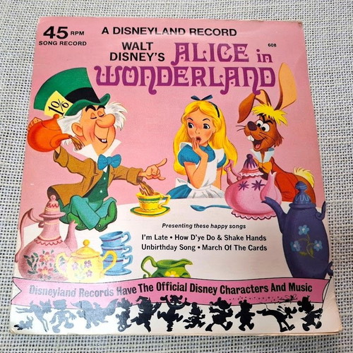 Walt Disney's Alice in Wonderland 7' δίσκος μεταχειρισμένος
