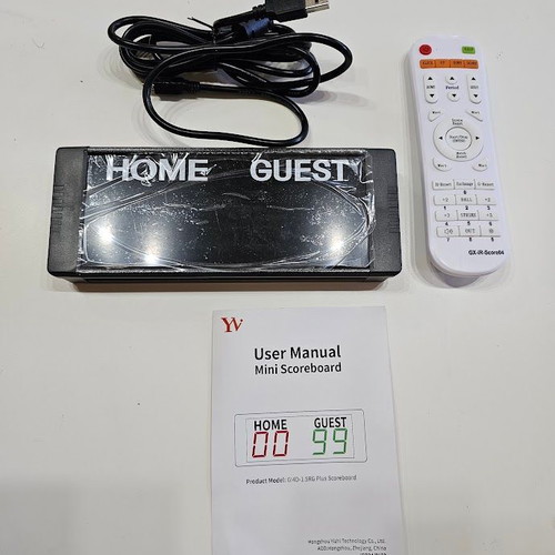 Ηλεκτρονικός πίνακας αποτελεσμάτων GI4D-1.5 LED Scoreboard V30L-4Bat νέος με τηλεχειριστήριο
