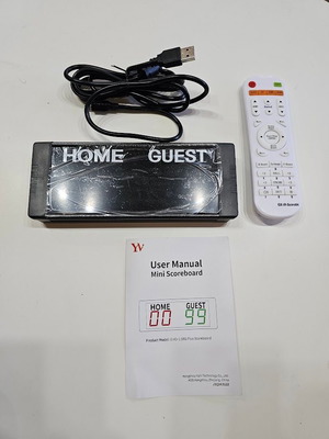 Ηλεκτρονικός πίνακας αποτελεσμάτων GI4D-1.5 LED Scoreboard V30L-4Bat νέος με τηλεχειριστήριο
