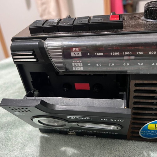 Vintage portable radio cassette player used