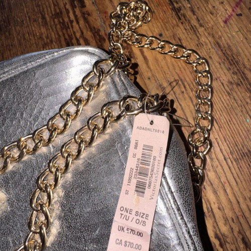 Victoria's Secret Fashion Show Crossbody Bag new, silver shoulder purse
