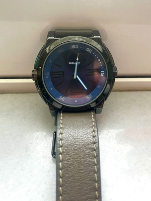 3Guys men's watch used with beige and blue strap