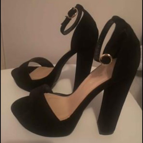 Sandals used, size 38, black