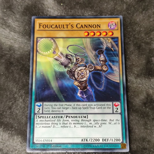 Foucault's Cannon Yu-Gi-Oh card new