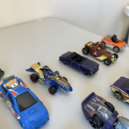 Hot Wheels metallic toy cars used, set of 29
