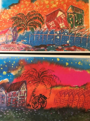 Collectible card postals set by Michalis Kokoris 1990