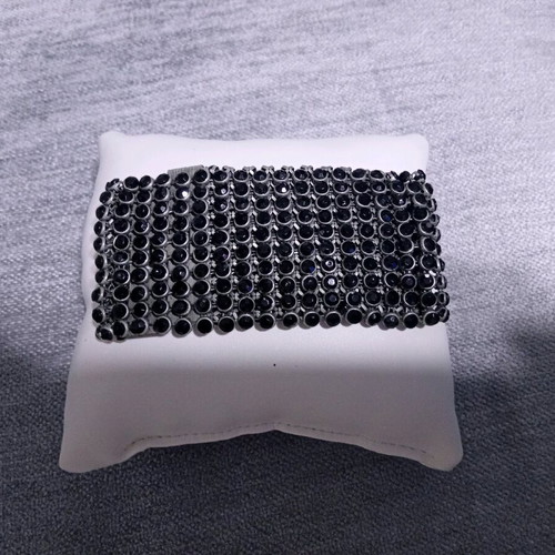 Black rhinestone bracelet like new