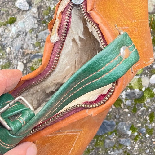 Leather shotgun case used