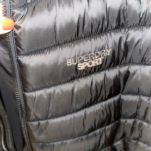 Superdry Fuji Sport Black Sleeveless Vest like new, size L