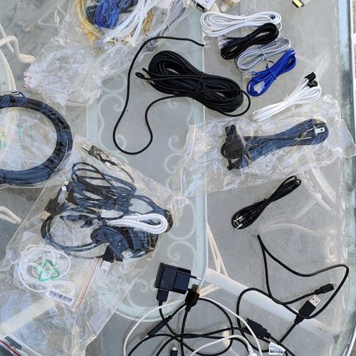 Various cables new, Scart, HDMI, jack, ethernet, mini USB