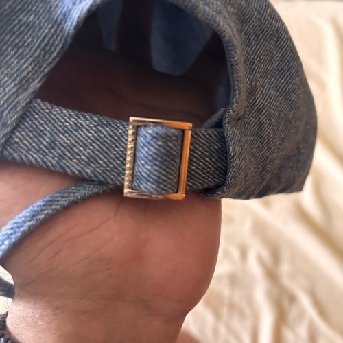 Jacquemus denim hat, size 52, blue