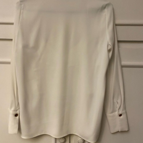 White crepe women's shirt like new, size L
