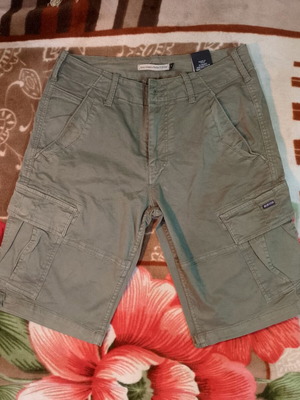 Biston olive green cargo shorts size 30