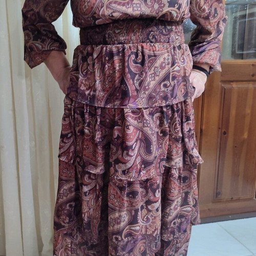 Shein long dress new, size Large, earthy tones