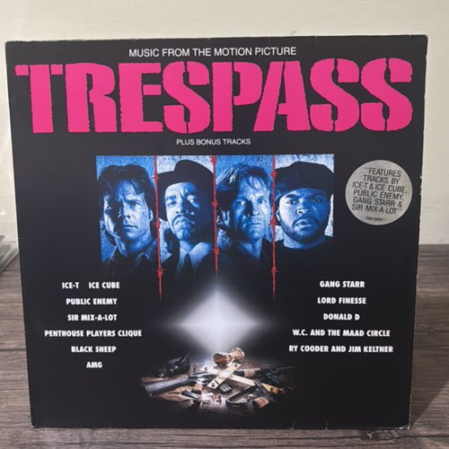 Trespass soundtrack vinyl record used, 1992 Germany edition