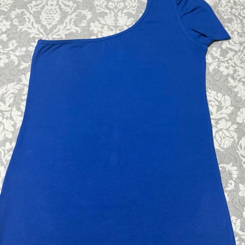 Blue Roua One-Shoulder Top like new, sizes S-M