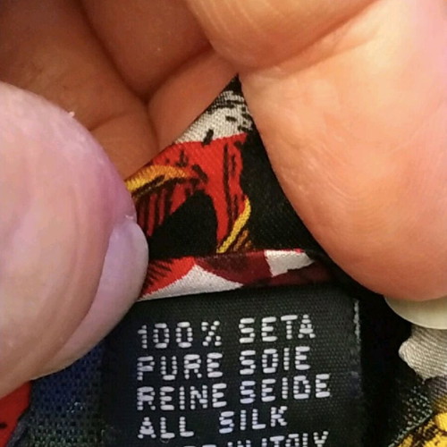 Bellini tie 100% silk used, multicolored