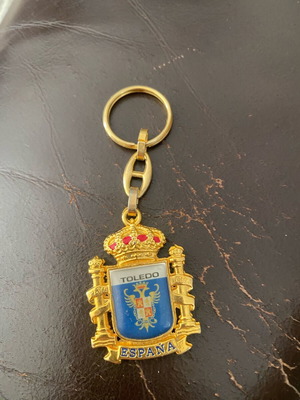 Toledo keychain gold color new