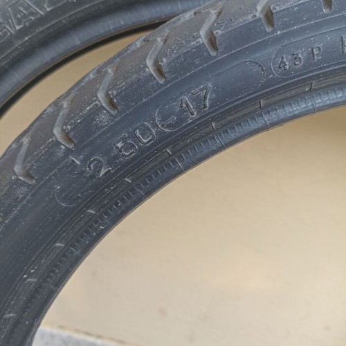 Michelin Gazelle motorcycle tires and tubes used