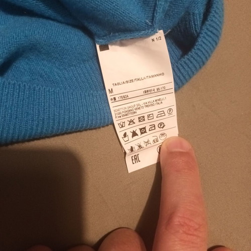 Benetton lightweight wool sweater medium turquoise like new