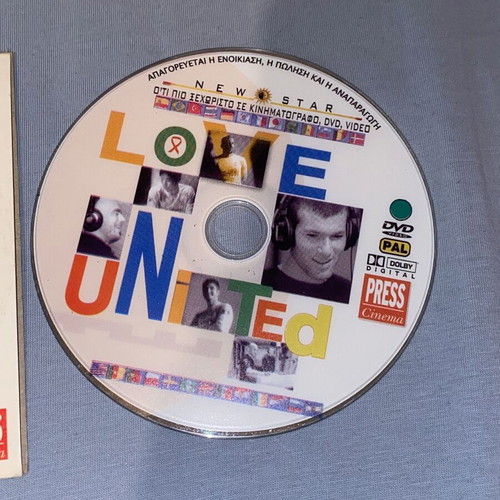 Love United DVD like new, AIDS documentary featuring Ronaldinho, Zidane, Figo