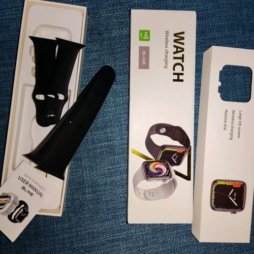 Replacement straps for watch new, black and dark blue