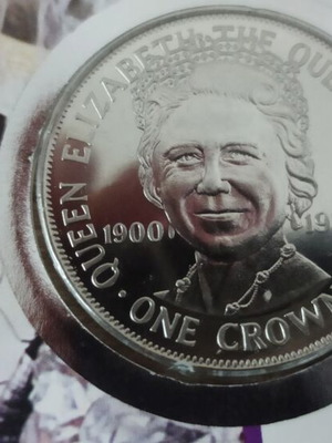 Gibraltar 1 Crown 1980 new commemorative coin Queen Elizabeth