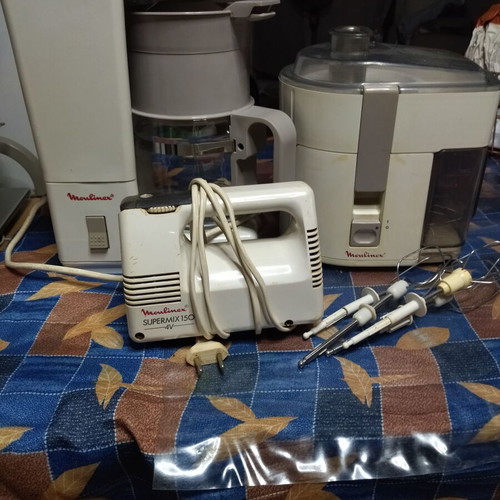 Moulinex kitchen appliances set used, coffee maker, mixer, juicer