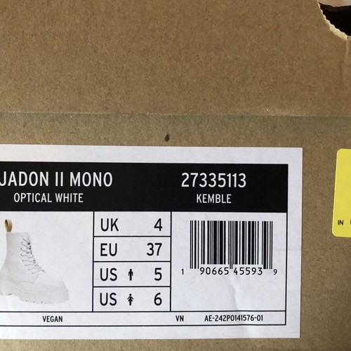 Dr. Martens Vegan Jadon II Mono Kemble Platform Boots new, size 40