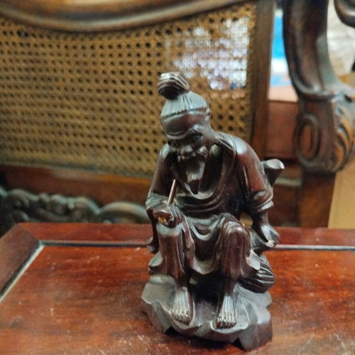 Wooden monk used, broken pipe