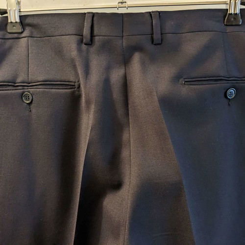 Rogetto Men's Suit used, 100% Wool Blue Jacket