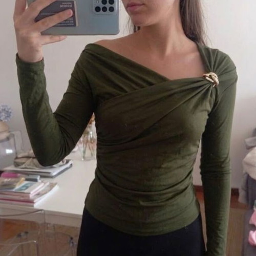 Green Night Top καινούργιο, πράσινο, μέγεθος S
