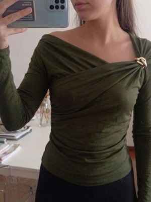 Green Night Top καινούργιο, πράσινο, μέγεθος S