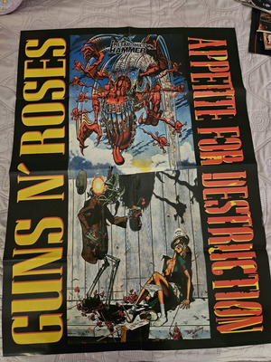 Guns N Roses Machine Head poster like new collectible