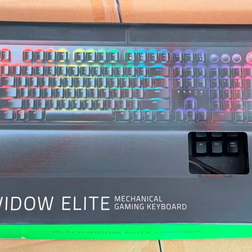 Razer BlackWidow Elite mechanical gaming keyboard used, without wrist rest