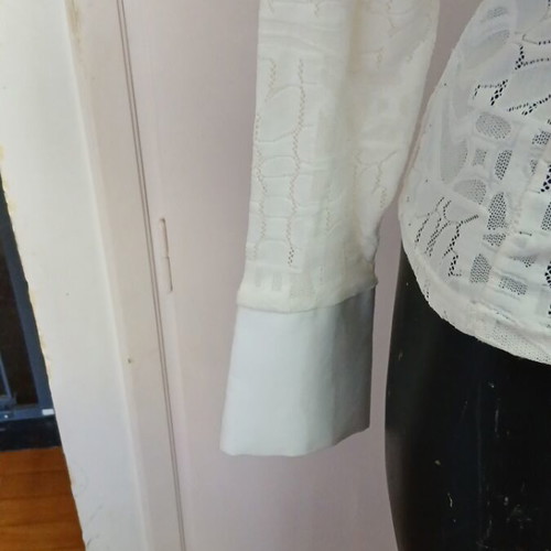 Nara Camicie lace shirt like new, white, size S