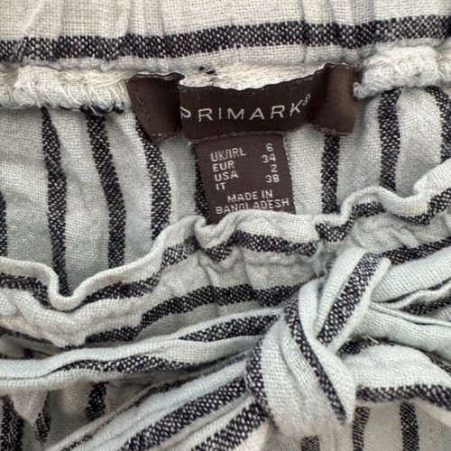 Striped shorts Primark used, size XS, black and white